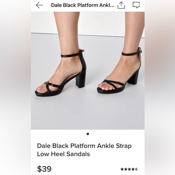 Open toe ankle strap heels - Picture 5 of 6